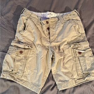 Hollister Men's Khaki Cargo Shorts